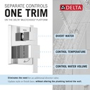 Delta 342701 Raincan Shower Rough & Trim W/ Hs 1L 14S