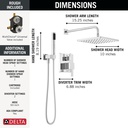 Delta 342701 Raincan Shower Rough & Trim W/ Hs 1L 14S
