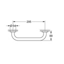 Grohe 40421001 Essentials 12" Grip Bar Chrome 2