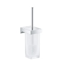 Grohe 40857000 Selection Cube Toilet Brush Set Chrome 1