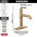 Delta 536-CZMPU-DST Saylor Single Handle Bathroom Faucet