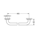 Grohe 40793001 Essentials 18" Grip Bar Chrome 2