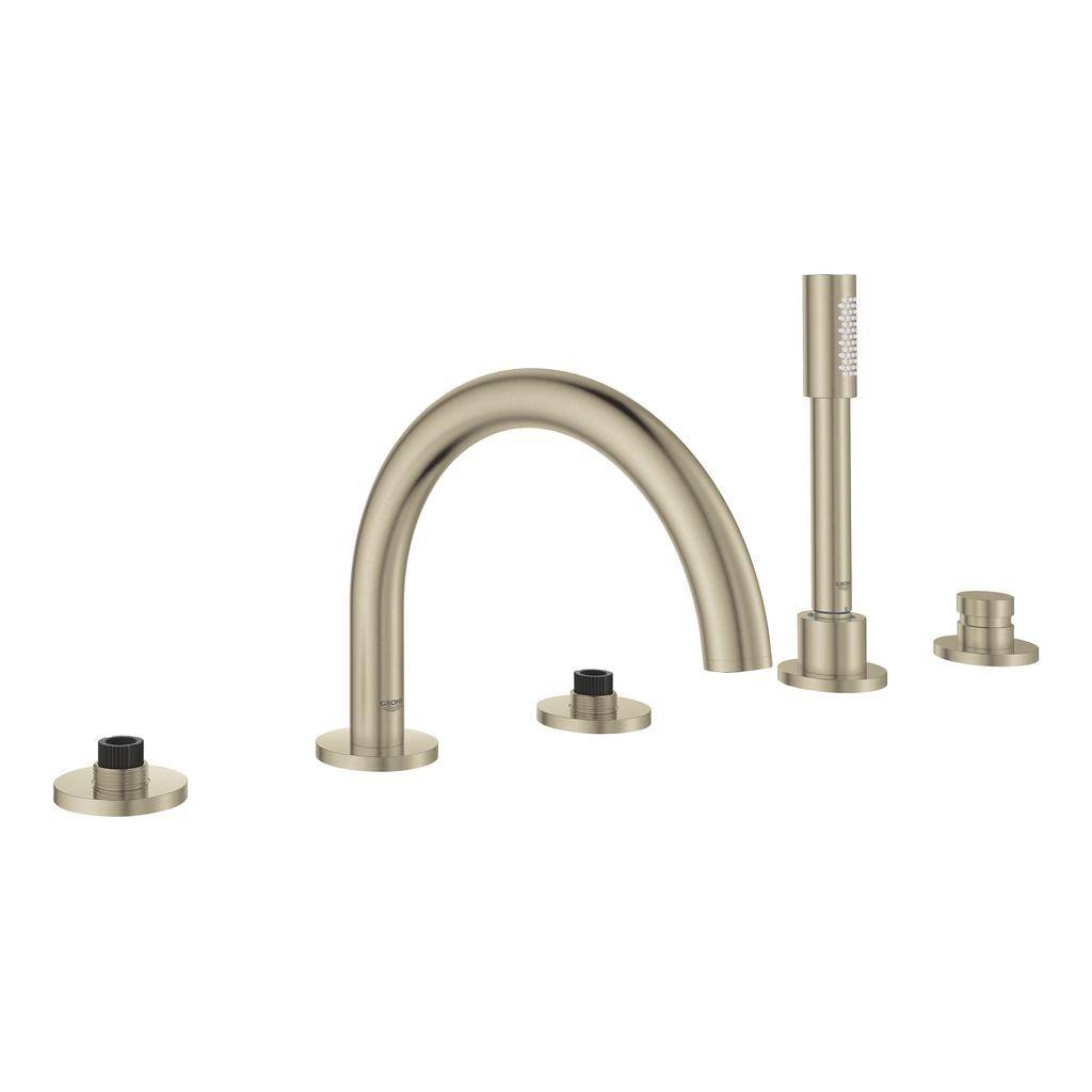 Grohe 25049EN3 Atrio Five Hole Bathtub Faucet With Handshower Brushed Nickel 1