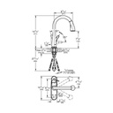 Grohe 30211001 Elberon Single Handle Kitchen Faucet Chrome 2