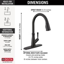 Delta 9110-BL-DST Westville Pull-Down Kitchen 1L