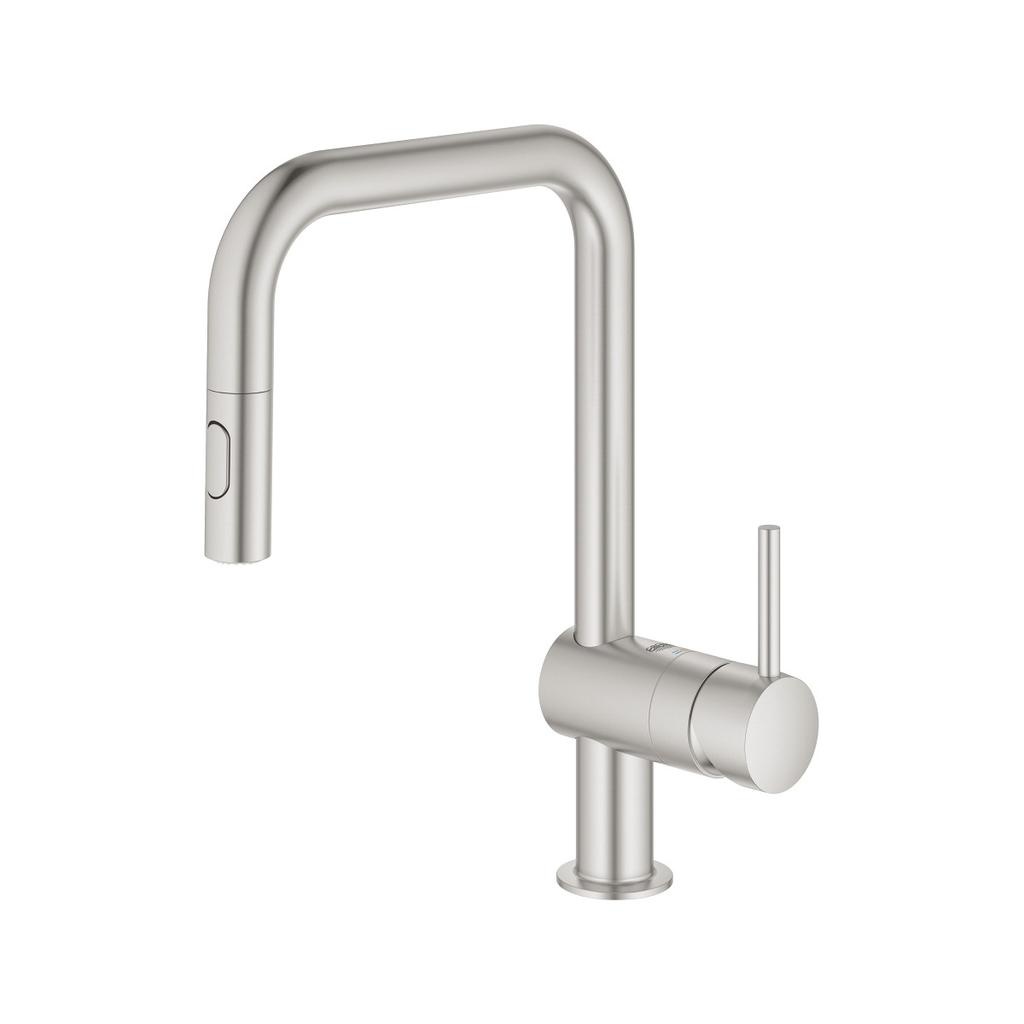 Grohe 32319DC3 Minta Single Handle Kitchen Faucet Super Steel 2