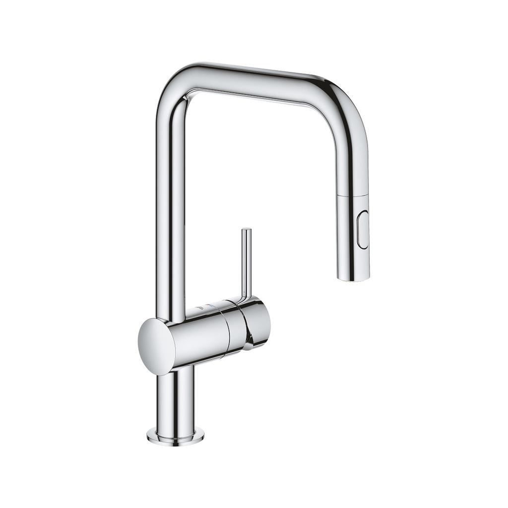 Grohe 32319003 Minta Single Handle Kitchen Faucet Chrome 1
