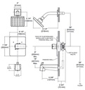 Delta T14467-BL-PP Modern Angular Angular Modern Tub Shower Only Pp