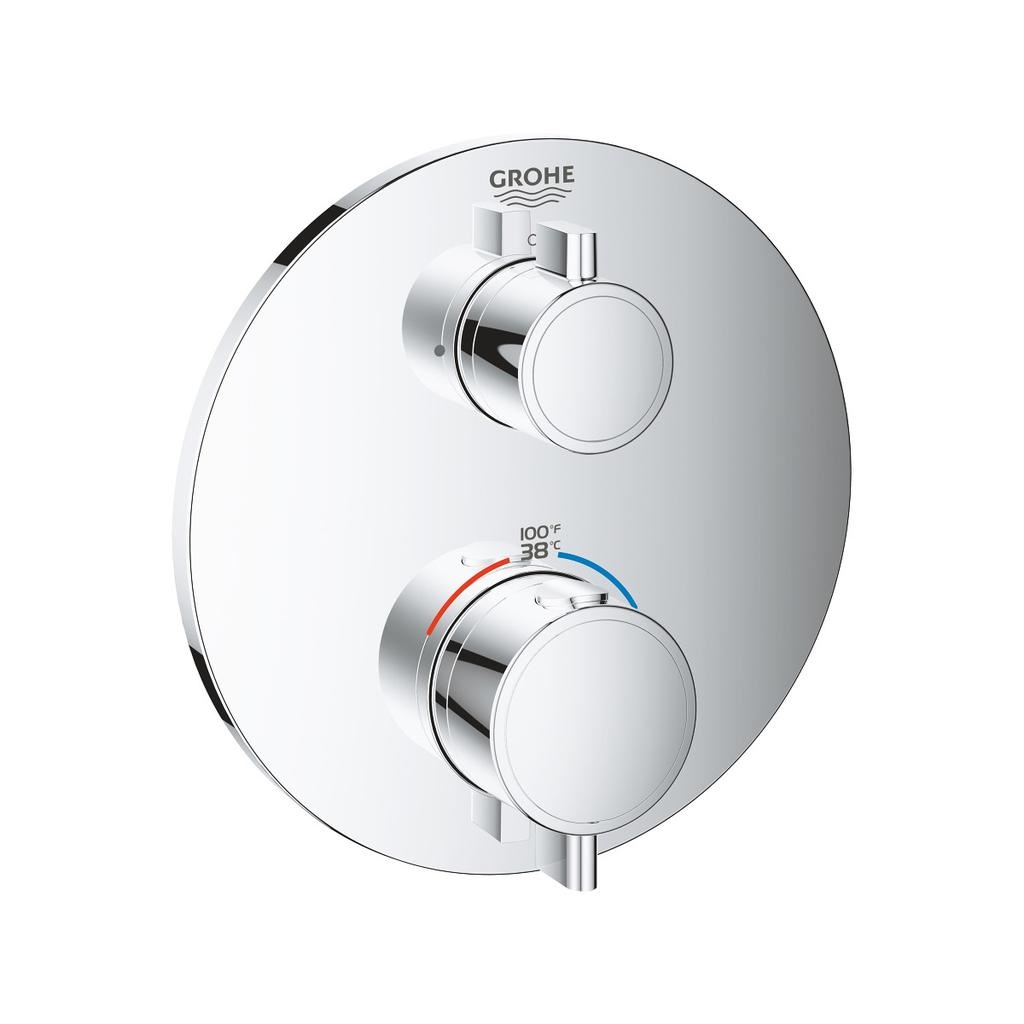 Grohe 24133000 Grohtherm Dual Function 2 Handle Thermostatic Trim Chrome 1