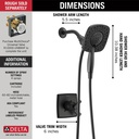Delta T17264-BL-I Ashlyn Monitor(R) 17 Series Shower With In2Ition(R) Two-In-One Show