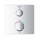 Grohe 24110000 Grohtherm Single Function 2 Handle Thermostatic Trim Chrome 2