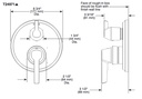 Delta T24871-PR 14S Integrated Diverter Trim 3 Setting