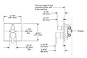 Delta T24899-PR 14 Series Integrated Diverter Trim 3 Function Diverter