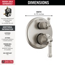 Delta T24984-SS-PR 14 Series Integrated Diverter Trim 6-Set