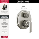 Delta T24989-SS-PR Tetra 14 Series Integrated Diverter Trim 6-Set