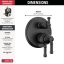 Delta T27884-BL 17 Series Integrated Diverter Trim 3-Se