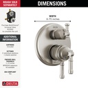 Delta T27884-SS-PR 17 Series Integrated Diverter Trim 3-Se