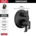 Delta T27889-BL Tetra 17 Series Integrated Diverter Trim 3-Set