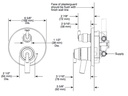 Delta T27959-CZ Monitor(R) 17 Series With 6 Setting Diverter Trim 