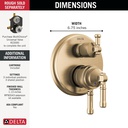 Delta T27984-CZ-PR 17 Series Integrated Diverter Trim 6-Se