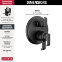 Delta T27989-BL Tetra 17 Series Integrated Diverter Trim 6-Set