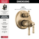 Delta T27T884-CZ-PR 17T Series Integrated Diverter Trim 3-S