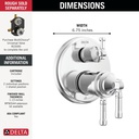 Delta T27T884-PR 17T Series Integrated Diverter Trim 3-S