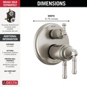 Delta T27T884-SS-PR 17T Series Integrated Diverter Trim 3-S
