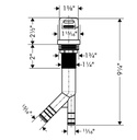 Hansgrohe 04214800 Air Gap Steel Optik