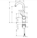 Hansgrohe 04287340 Bar Faucet 1.5 Gpm