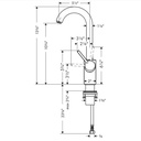 Hansgrohe 04287670 Bar Faucet 1.5 Gpm