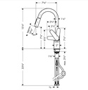 Hansgrohe 04506251 Prep Kitchen Faucet 2-Spray Pull-Down 1.75 Gpm