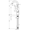 Hansgrohe 04507671 Bar Faucet 1.5 Gpm