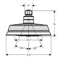 Hansgrohe 04751830 Showerhead 3-Jet 1.8 Gpm