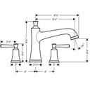 Hansgrohe 04776830 3-Hole Roman Tub Set Trim