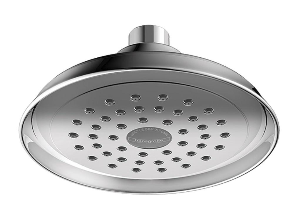 Hansgrohe 04781000 Showerhead 150 1-Jet 1.5 Gpm