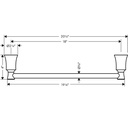 Hansgrohe 04784820 Towel Bar 18"
