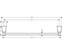 Hansgrohe 04785830 Towel Bar 24"
