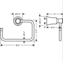 Hansgrohe 04786820 Towel Ring