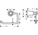 Hansgrohe 04787820 Toilet Paper Holder
