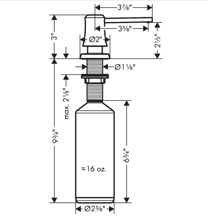 Hansgrohe 04796830 Soap Dispenser