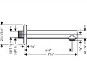 Hansgrohe 04814830 Tub Spout