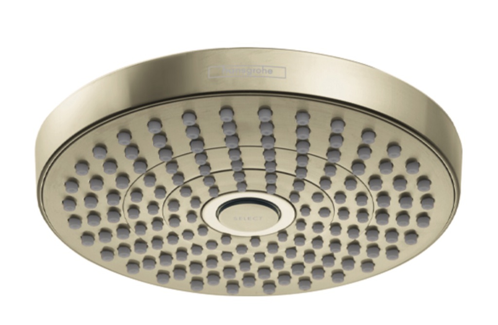 Hansgrohe 04825830 Showerhead 180 2-Jet 2.5 Gpm