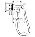Hansgrohe 04831830 Handshower Holder With Outlet