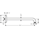 Hansgrohe 04833830 Showerarm 15"