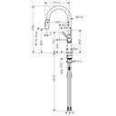 Hansgrohe 04852830 Higharc Kitchen Faucet 2-Spray Pull-Down 1.75 Gpm