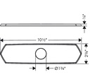 Hansgrohe 04856830 Base Plate For Single-Hole Kitchen Faucets 10"