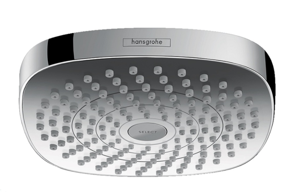 Hansgrohe 04925000 Showerhead 180 2-Jet 2.5 Gpm