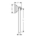 Hansgrohe 06095920 Towel Ring