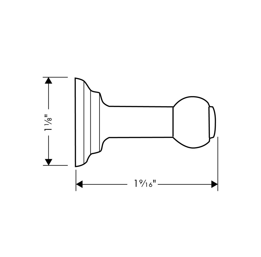 Hansgrohe 06096830 Hook